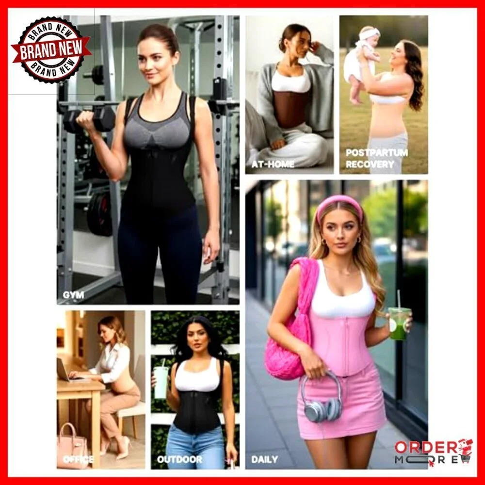 Waist Trainer Corset Shapewear Tummy Control Adjustable Straps Sculpting